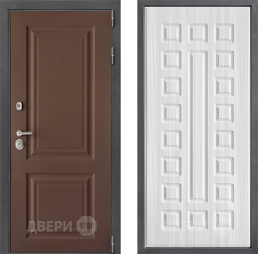 Входная металлическая Дверь Дверной континент ДК-3/729 ФЛ-183 Сандал белый в Чехове