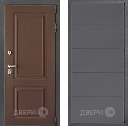 Входная металлическая Дверь Дверной континент ДК-3/729 ФЛ-649 Графит софт в Чехове