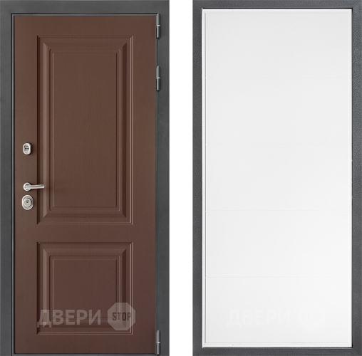Входная металлическая Дверь Дверной континент ДК-3/729 ФЛ-649 Белый софт в Чехове