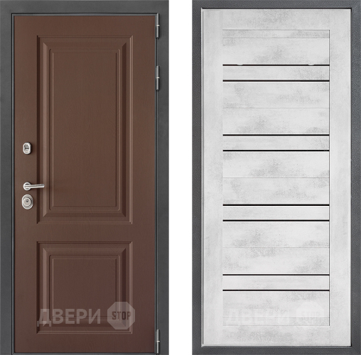 Входная металлическая Дверь Дверной континент ДК-3/729 ФЛ-49 Бетон снежный в Чехове