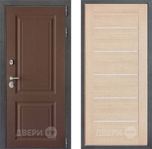 Входная металлическая Дверь Дверной континент ДК-3/729 ФЛ-46 Капучино в Чехове