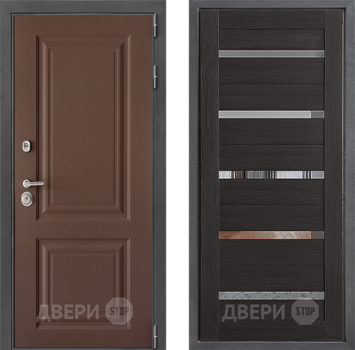 Входная металлическая Дверь Дверной континент ДК-3/729 ФЛ-47 Венге в Чехове