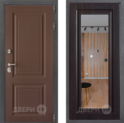 Дверь Дверной континент ДК-3/729 ФЛЗ Зеркало Венге в Чехове
