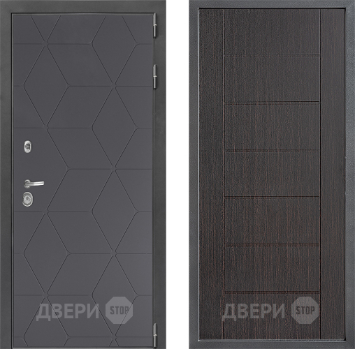 Входная металлическая Дверь Дверной континент ДК-3/744 ФЛ-Лайн Венге в Чехове