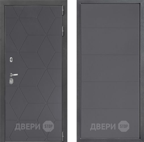 Входная металлическая Дверь Дверной континент ДК-3/744 ФЛ-649 Графит софт в Чехове
