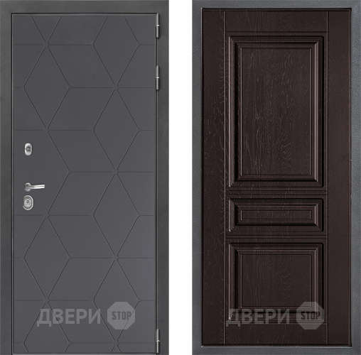Входная металлическая Дверь Дверной континент ДК-3/744 ФЛ-243 Дуб шоколадный в Чехове