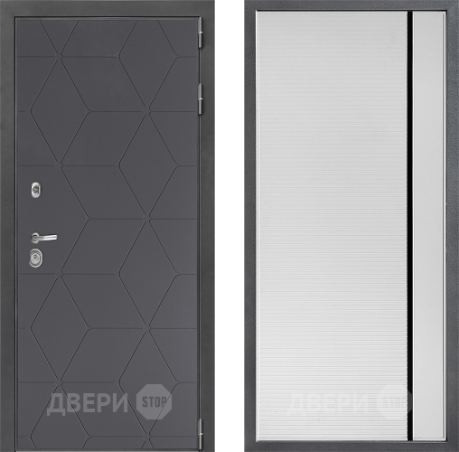 Дверь Дверной континент ДК-3/744 ФЛ-757 Черное Стекло Софт милк в Чехове