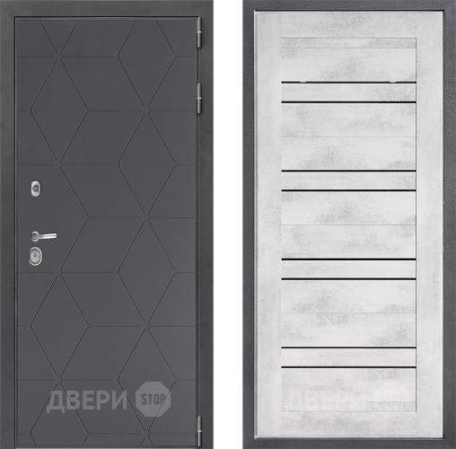 Дверь Дверной континент ДК-3/744 ФЛ-49 Бетон снежный в Чехове