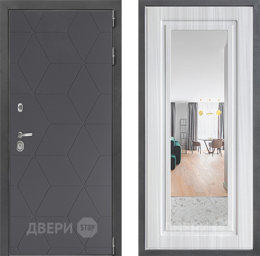 Дверь Дверной континент ДК-3/744 ФЛЗ Зеркало Сандал белый в Чехове