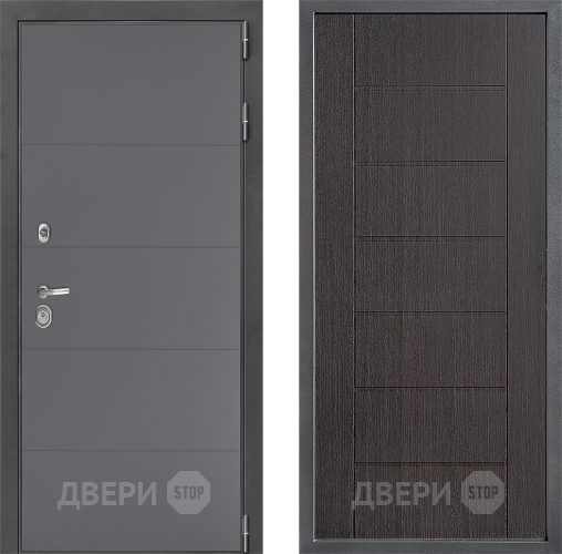 Входная металлическая Дверь Дверной континент ДК-3/649 ФЛ-Лайн Венге в Чехове