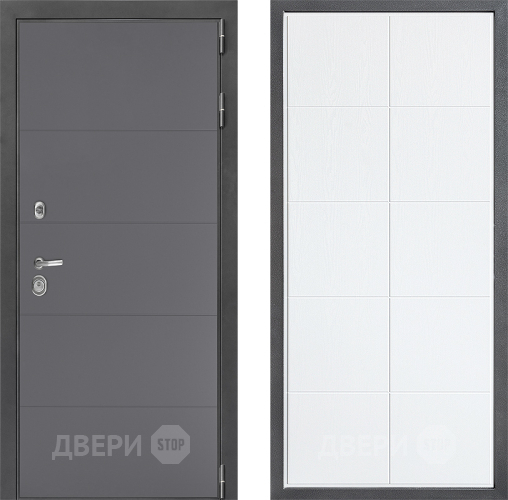 Входная металлическая Дверь Дверной континент ДК-3/649 ФЛ-Кватро Белое дерево в Чехове