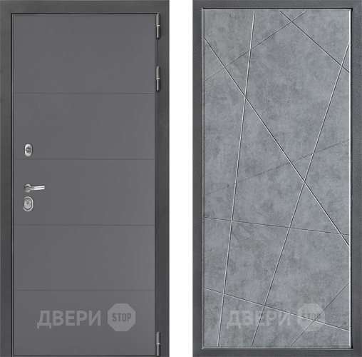 Дверь Дверной континент ДК-3/649 ФЛ-655 Бетон серый в Чехове