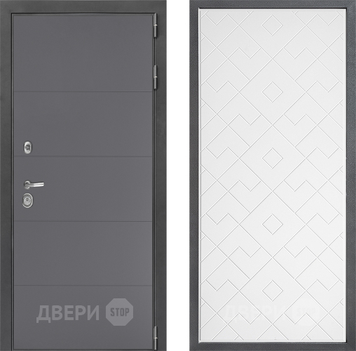 Дверь Дверной континент ДК-3/649 ФЛ-Тиффани Белый софт в Чехове