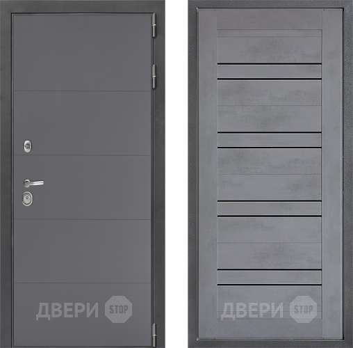 Дверь Дверной континент ДК-3/649 ФЛ-49 Бетон серый в Чехове