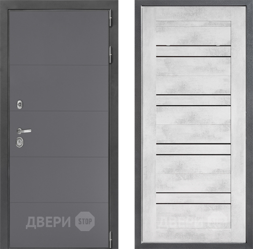 Дверь Дверной континент ДК-3/649 ФЛ-49 Бетон снежный в Чехове