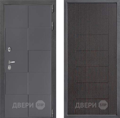 Входная металлическая Дверь Дверной континент ДК-3/606 ФЛ-Лайн Венге в Чехове
