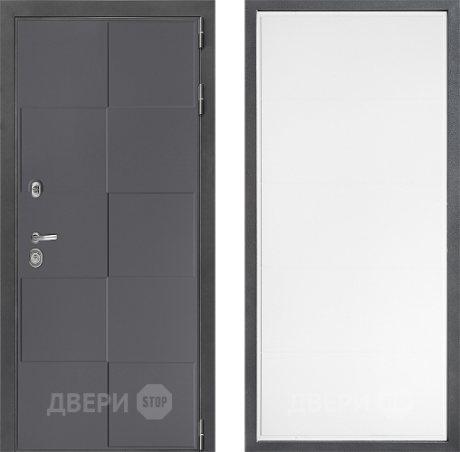Входная металлическая Дверь Дверной континент ДК-3/606 ФЛ-649 Белый софт в Чехове