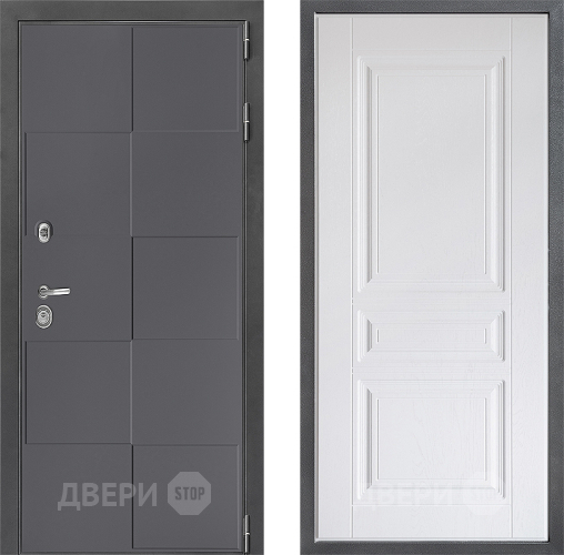 Дверь Дверной континент ДК-3/606 ФЛ-243 Альберо Браш серебро в Чехове