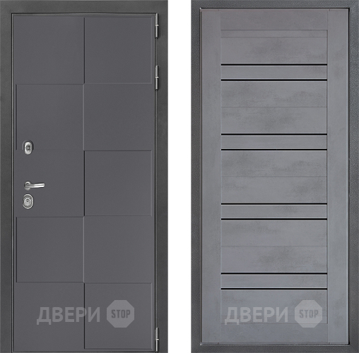 Дверь Дверной континент ДК-3/606 ФЛ-49 Бетон серый в Чехове