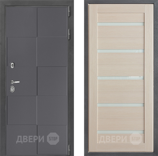 Входная металлическая Дверь Дверной континент ДК-3/606 ФЛ-47 Лиственница белая в Чехове