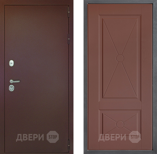 Дверь Дверной континент Рубикон Медь Дизайн ФЛ-617 Ясень шоколадный в Чехове