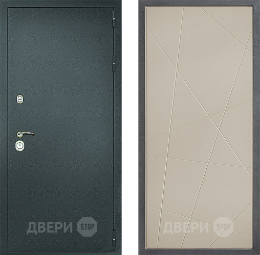 Входная металлическая Дверь Дверной континент Рубикон Серебро Дизайн ФЛ-655 Капучино в Чехове