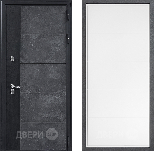 Дверь Дверной континент ДК-15 Бетон ТЕРМО ФЛ-649 Белый софт в Чехове
