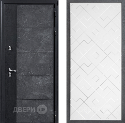 Дверь Дверной континент ДК-15 Бетон ТЕРМО ФЛ-Тиффани Белый софт в Чехове