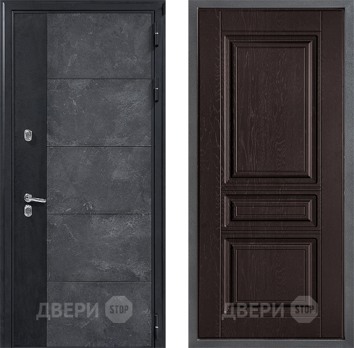 Дверь Дверной континент ДК-15 Бетон ТЕРМО ФЛ-243 Дуб шоколадный в Чехове