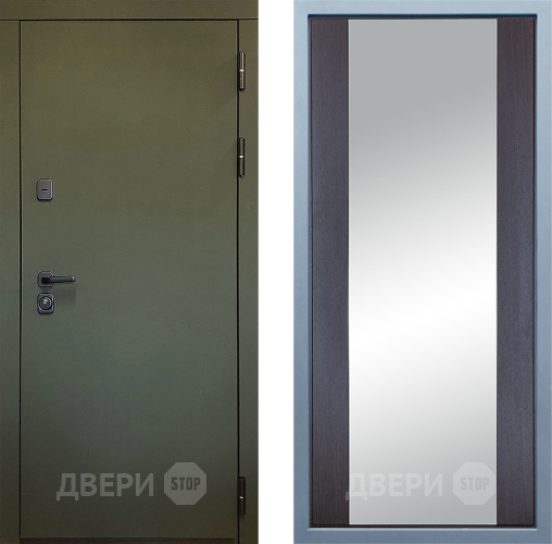 Входная металлическая Дверь Дива МД-61 Д-15 Зеркало Венге в Чехове