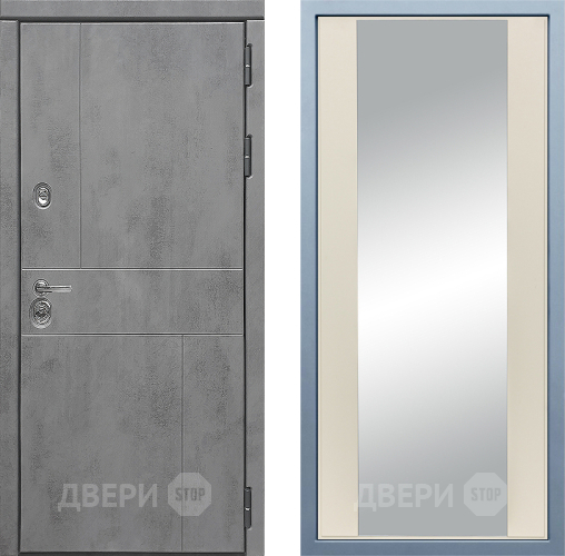 Входная металлическая Дверь Дива МД-48 Д-15 Зеркало Шампань в Чехове