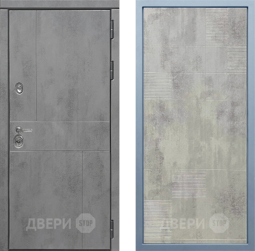 Входная металлическая Дверь Дива МД-48 Д-4 Бетон темный в Чехове