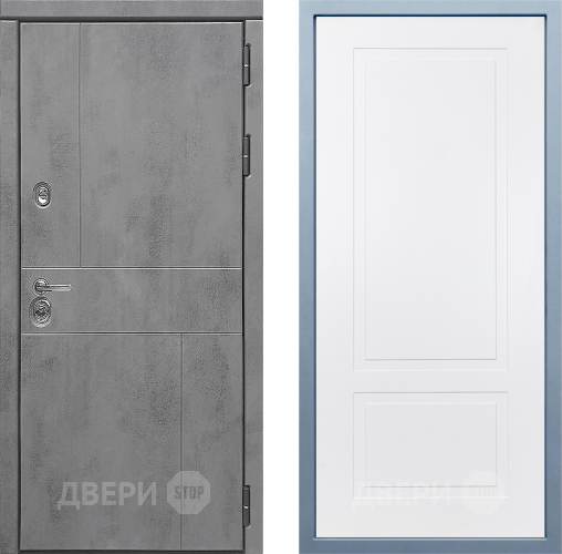 Входная металлическая Дверь Дива МД-48 Н-7 Белый в Чехове