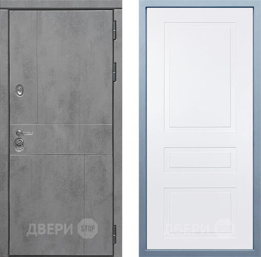 Входная металлическая Дверь Дива МД-48 Н-13 Белый в Чехове