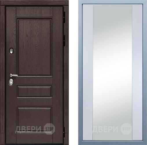Дверь Дива МД-90 Д-15 Зеркало Белый в Чехове