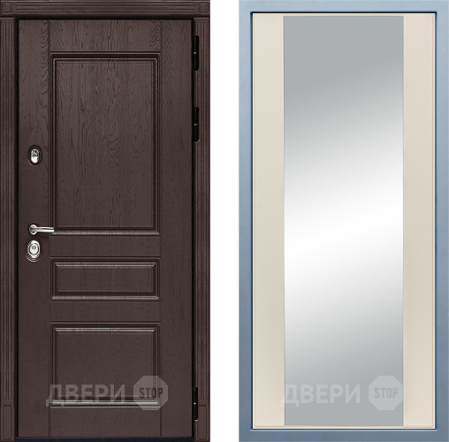 Входная металлическая Дверь Дива МД-90 Д-15 Зеркало Шампань в Чехове