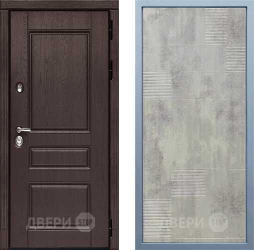 Входная металлическая Дверь Дива МД-90 Д-4 Бетон темный в Чехове
