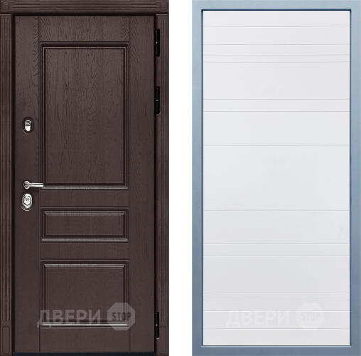 Входная металлическая Дверь Дива МД-90 Д-5 Белый в Чехове
