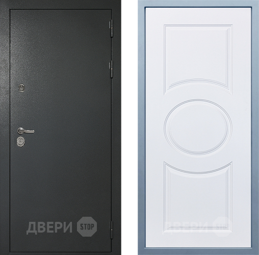 Входная металлическая Дверь Дива МД-40 Титан М-30 Белый в Чехове