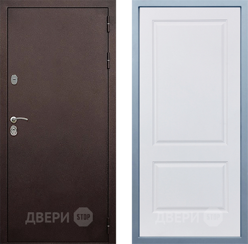 Дверь Дива МД-40 Медь Д-7 Белый в Чехове