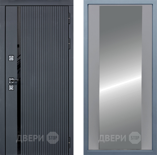 Входная металлическая Дверь Дива МХ-46 STR Д-15 Зеркало Силк Маус в Чехове