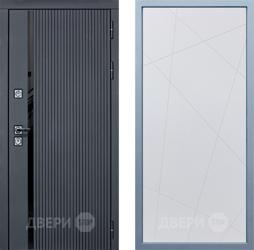 Входная металлическая Дверь Дива МХ-46 STR Д-11 Белый в Чехове