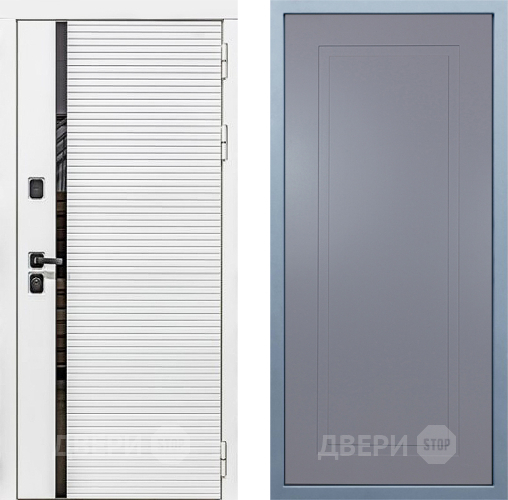 Входная металлическая Дверь Дива МХ-45 Белая STR Н-10 Силк Маус в Чехове