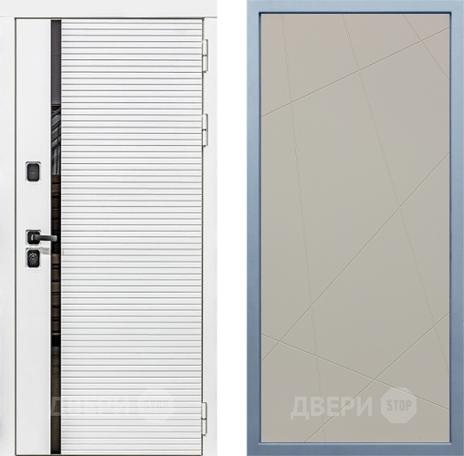 Входная металлическая Дверь Дива МХ-45 Белая STR Д-11 Шампань в Чехове
