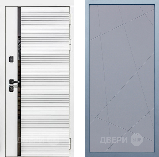 Входная металлическая Дверь Дива МХ-45 Белая STR Д-11 Силк Маус в Чехове