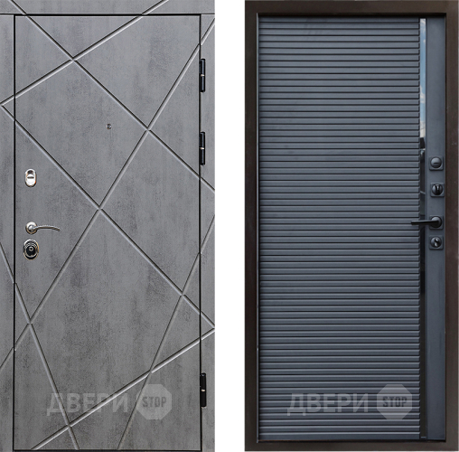 Входная металлическая Дверь Престиж Лучи Porte Черный кварц в Чехове
