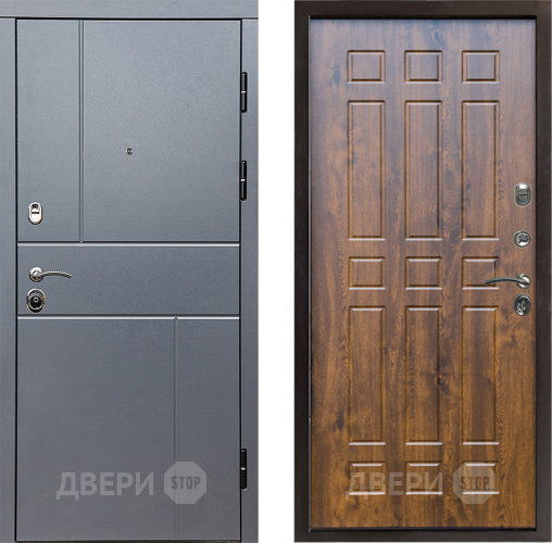 Входная металлическая Дверь Престиж Горизонт Грэй Спарта Дуб в Чехове