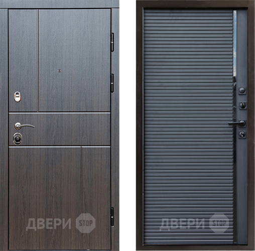 Входная металлическая Дверь Престиж Горизонт Венге Porte Черный кварц в Чехове