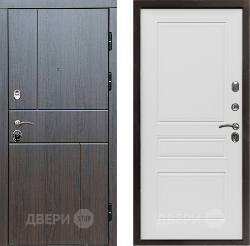 Входная металлическая Дверь Престиж Горизонт Венге Классика Лиственница белая в Чехове