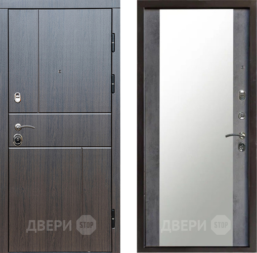 Дверь Престиж Горизонт Венге Зеркало Бетон темный в Чехове